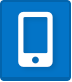phone icon on a blue background
